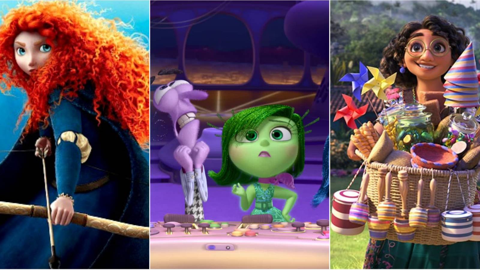 Merida, Fear and Disgust, Mirabel