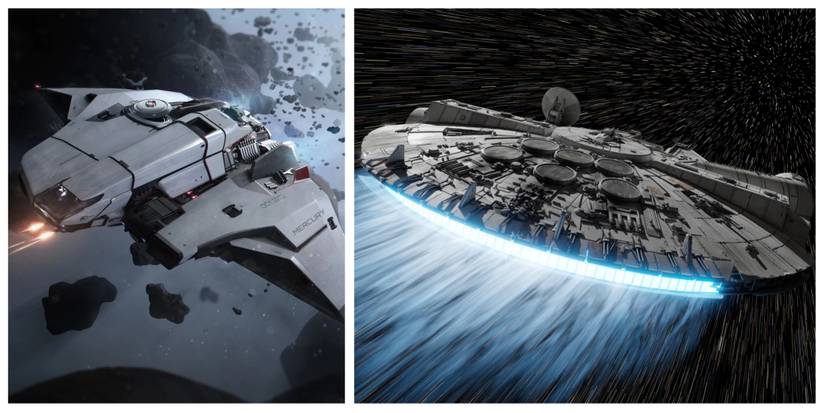 Star Citizen MSR Millennium Falcon Comparison