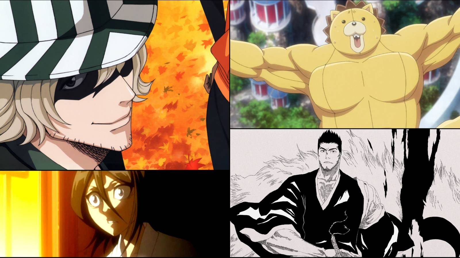 Urahara Rukia Isshin and Kon