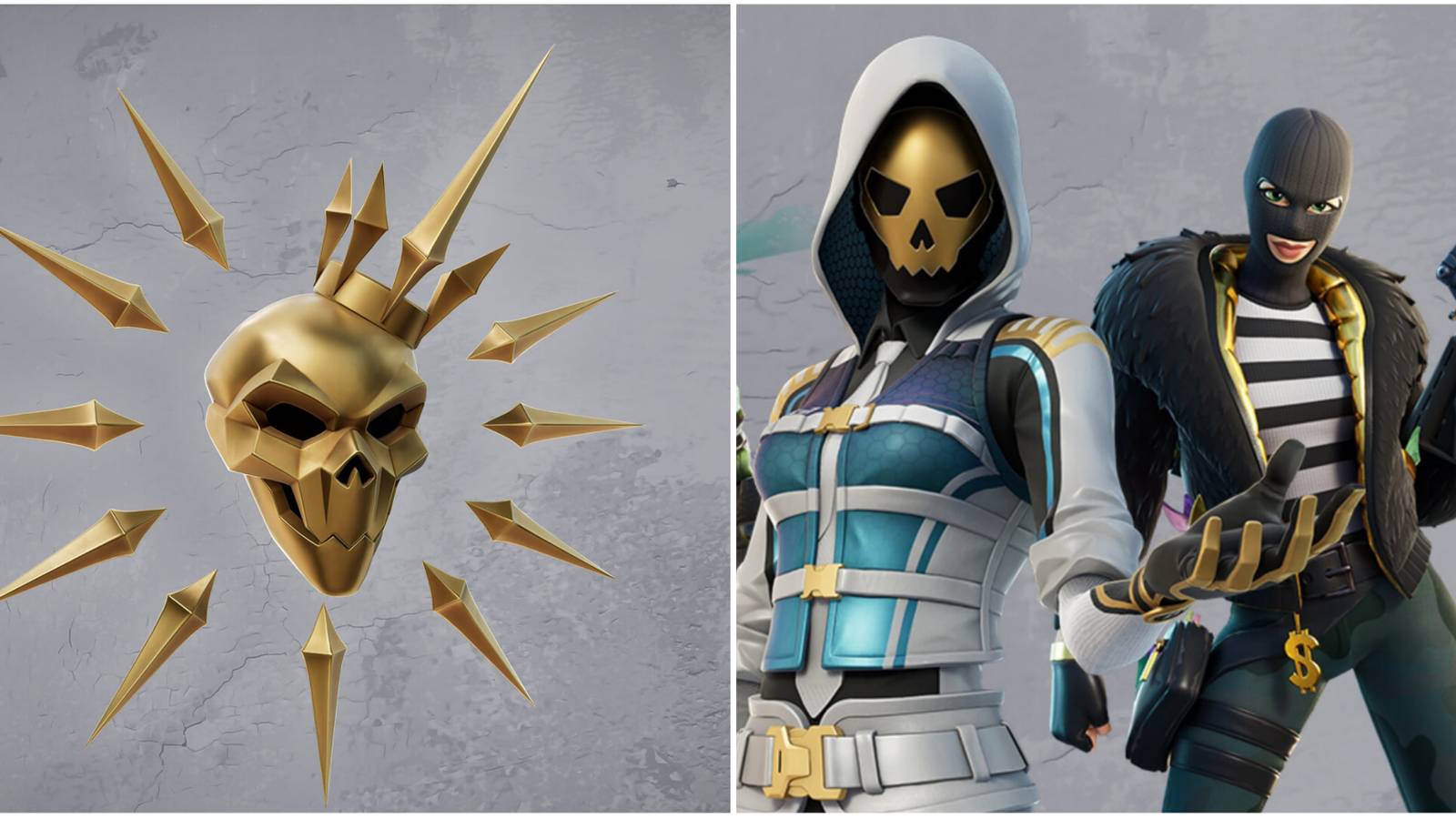 solid skull back bling and promo image for most wanted fortnite event