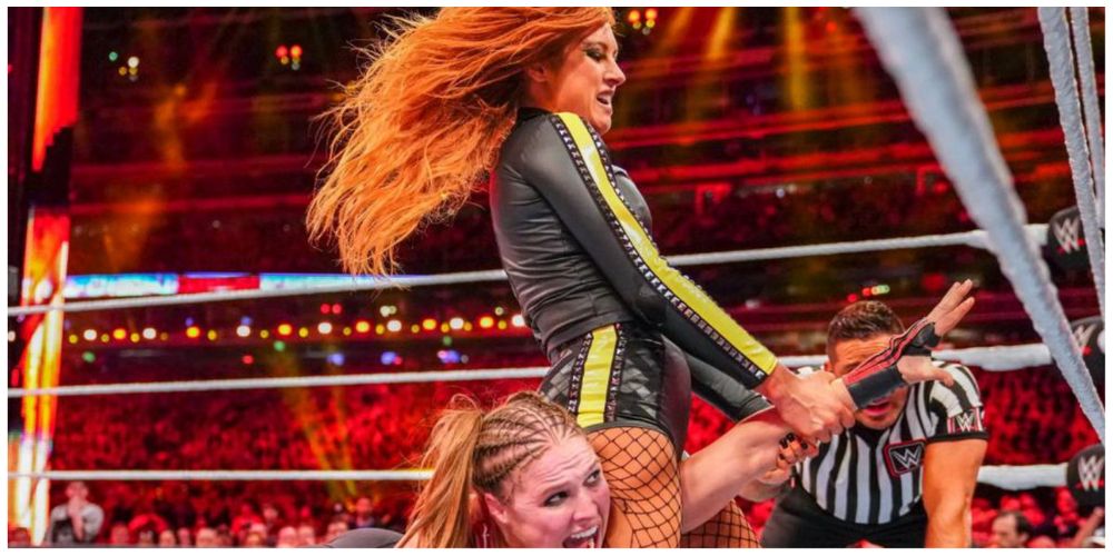 Becky Lynch vs. Ronda Rousey vs. Charlotte Flair