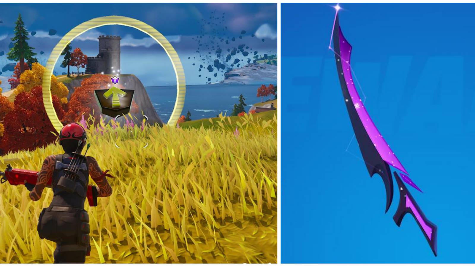 collecting galaxy fuel token and collecting sword