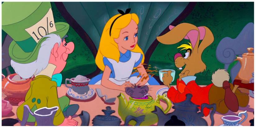 Mad Hatter. Alice. March Hare.