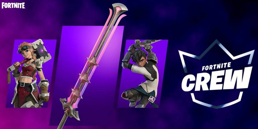 sylvie, pickaxe, and fortnite crew march skin