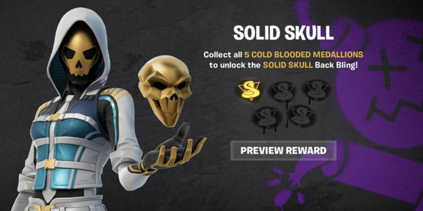 earning the solid skull back bling