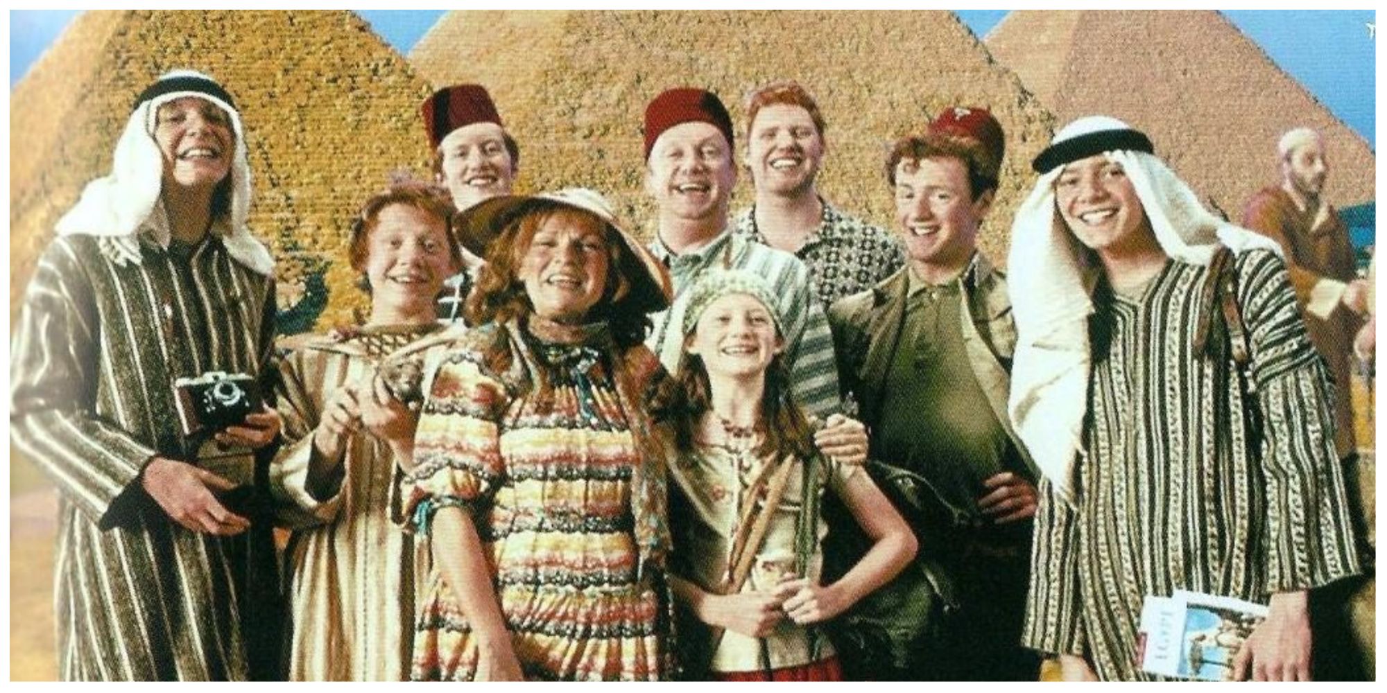 The Weasley Family in Egypt in Harry Potter and The Prisoner of Azakaban