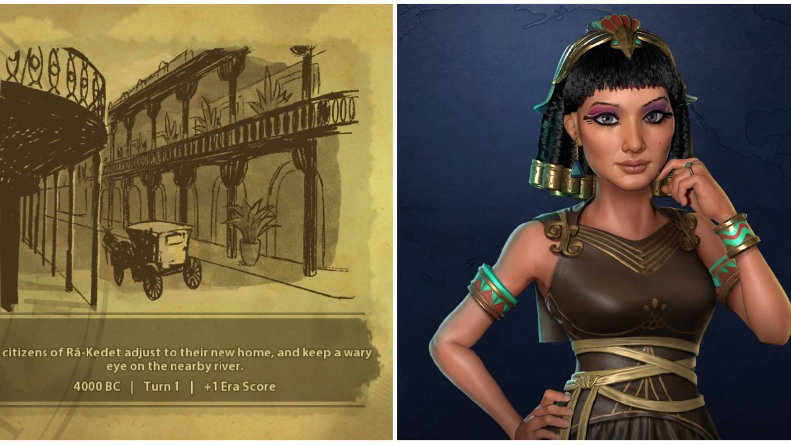 settling near a river cleopatra character