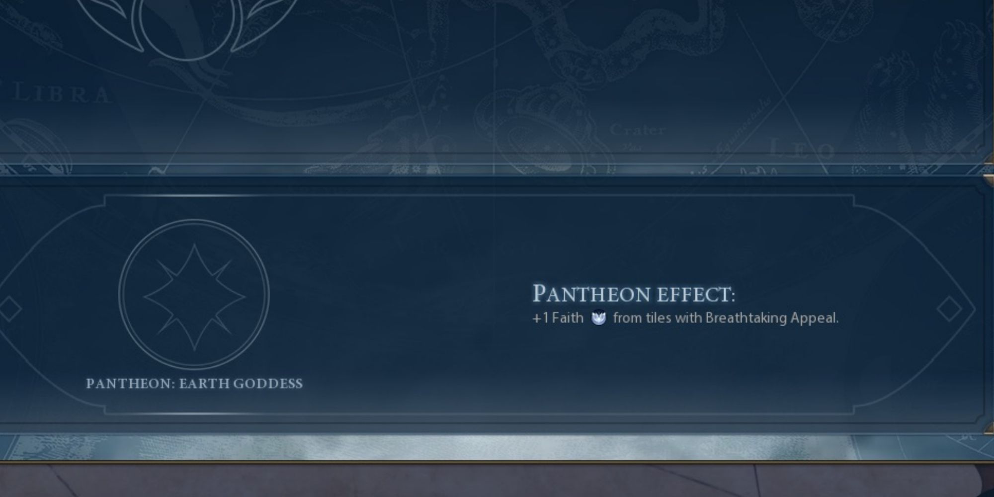 earth goddess pantheon civ 6 +1 faith for breathtaking appeal tiles