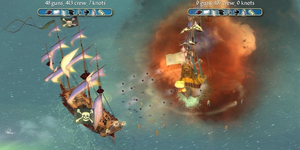 Combat in Sid Meier's Pirates