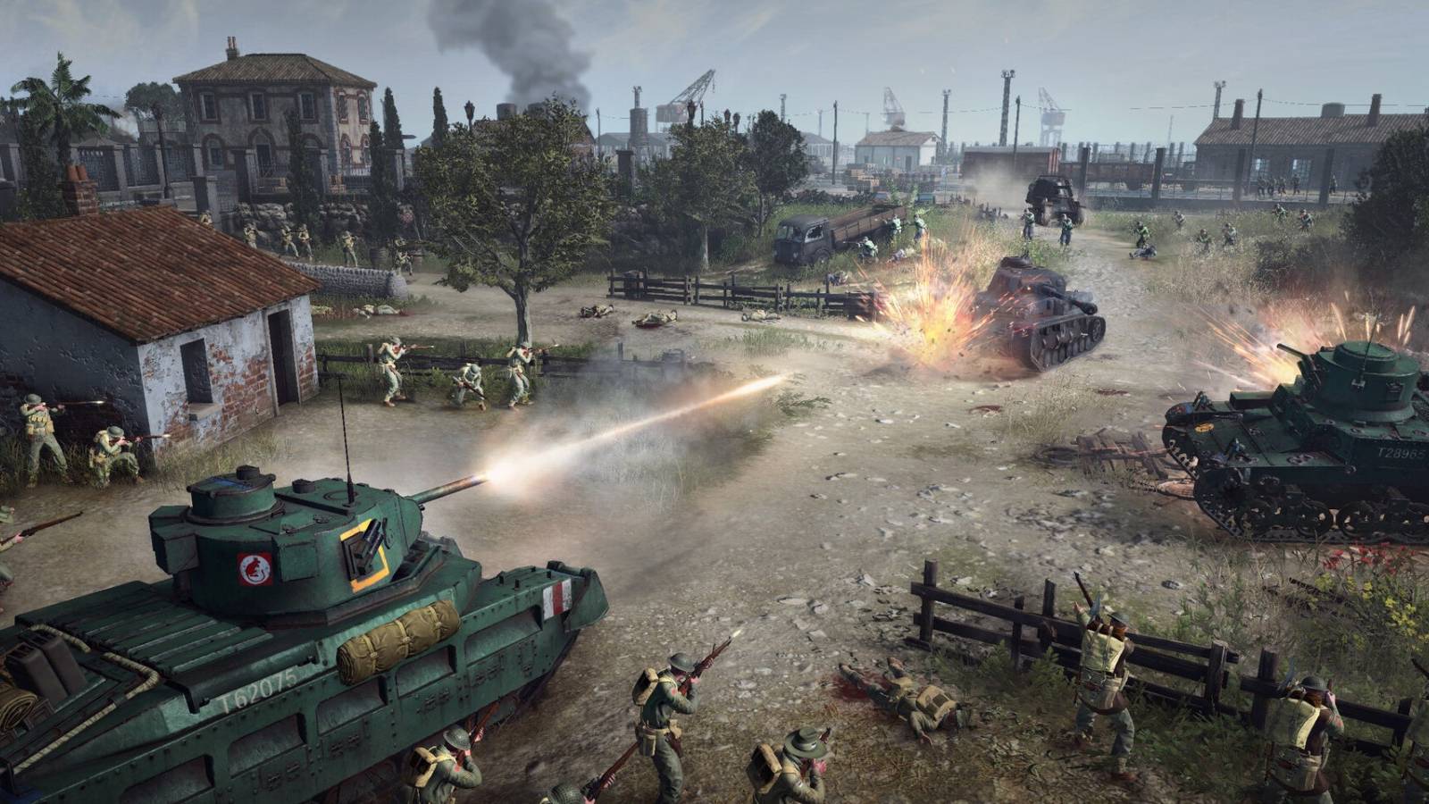 Company of Heroes 3 British Tanks attack