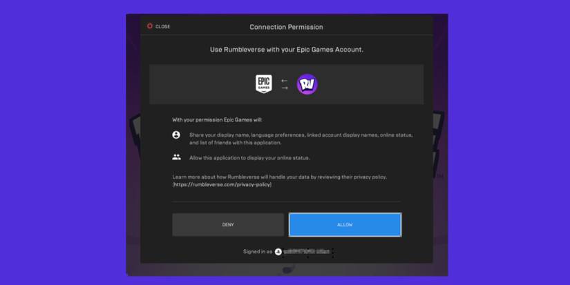 Connecting to Rumbleverse