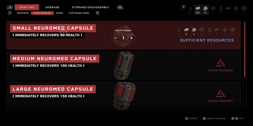 Crafting items in Atomic Heart