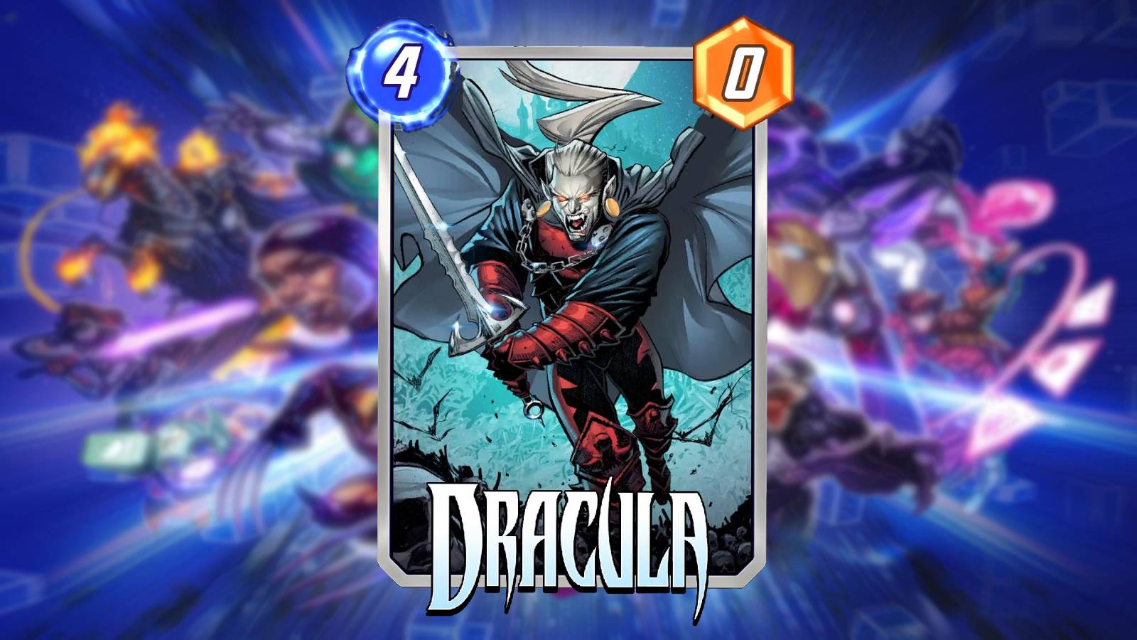 image showing dracula, one of the best discard cards in pool 3 marvel snap. 