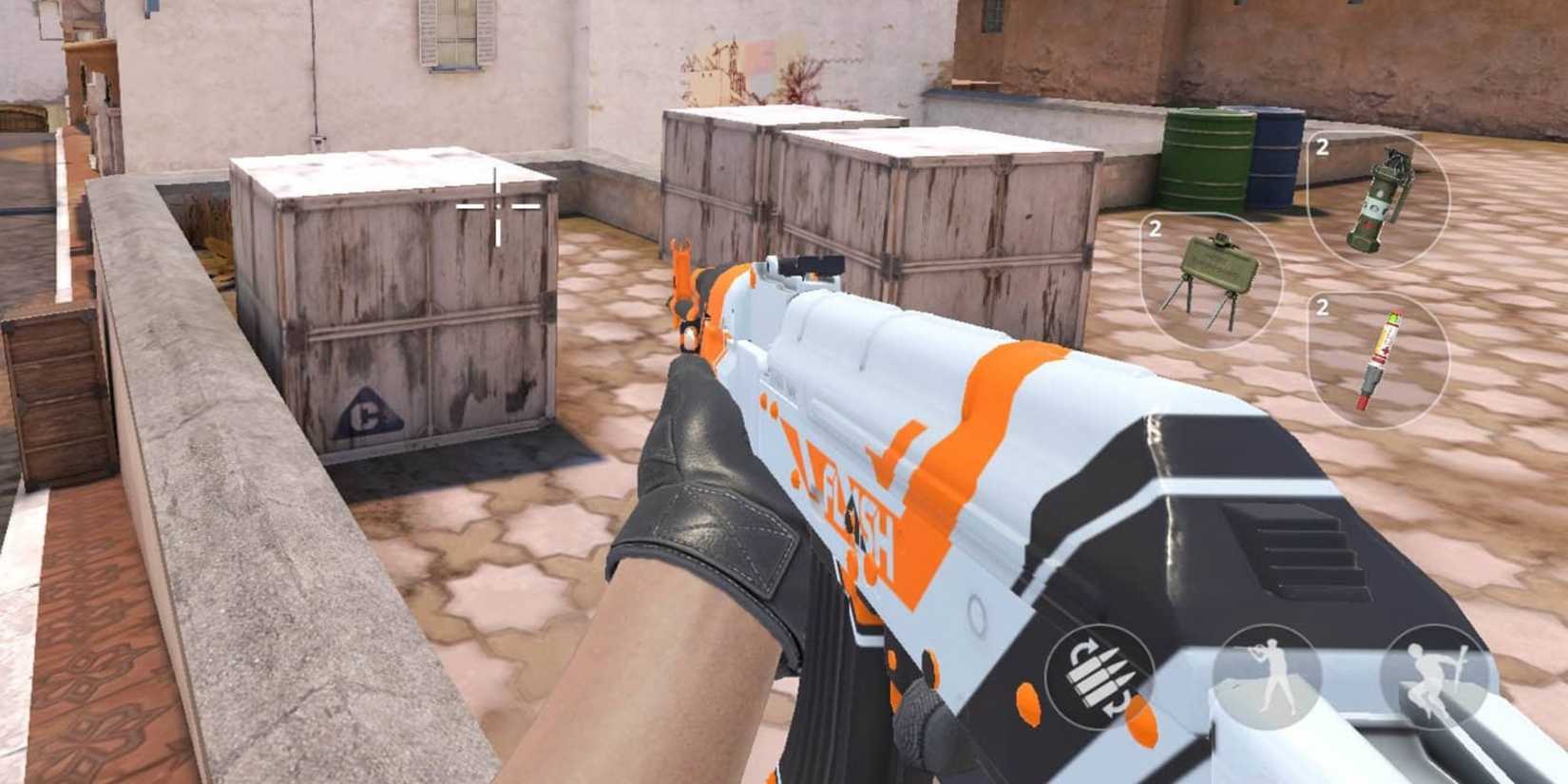 Player seeks out places to camp while hunting for enemies