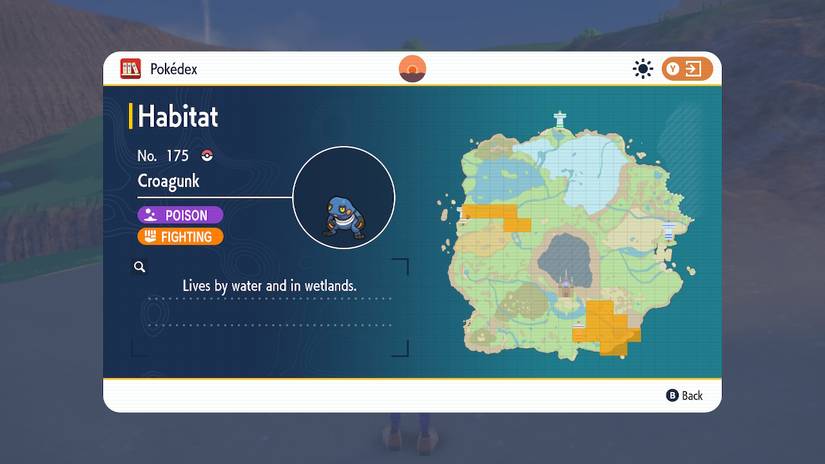 croagunk habitat pokemon scarlet violet