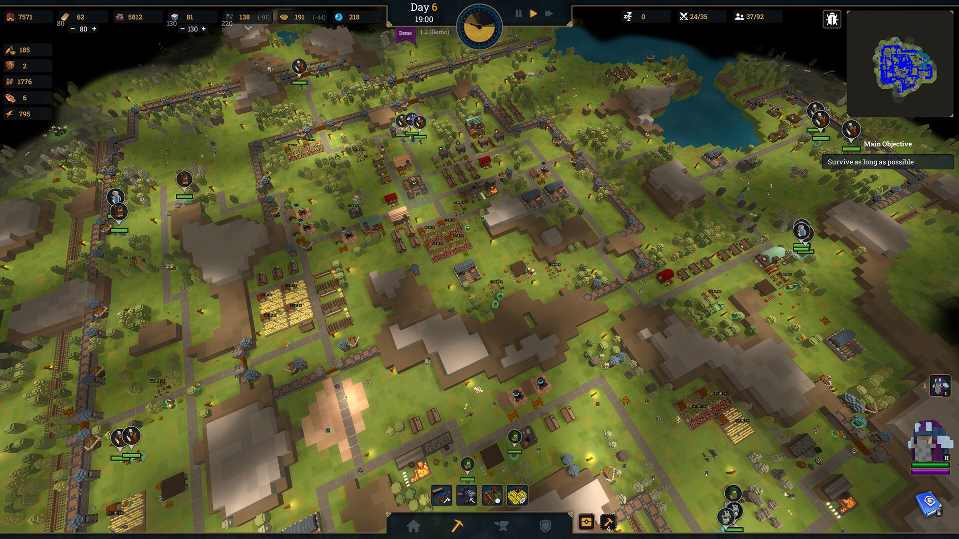 squarenite moba city builder strategy