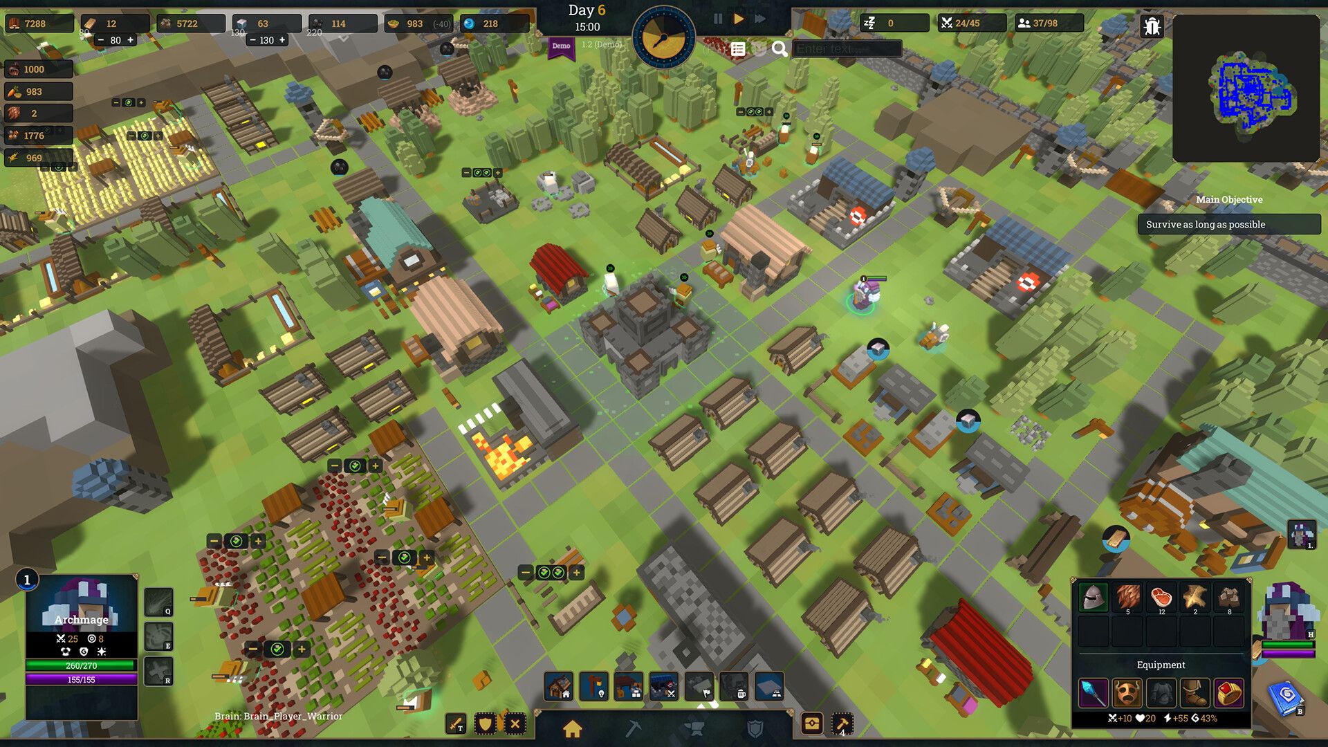 squarenite moba city builder strategy