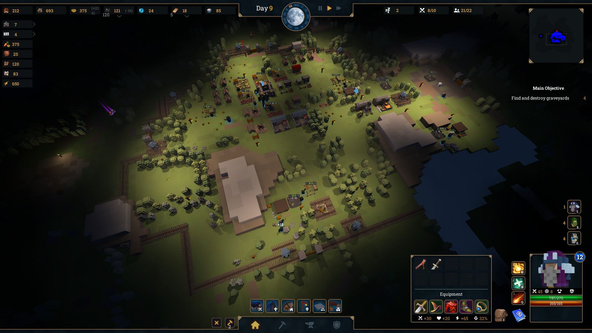 squarenite moba rts city builder