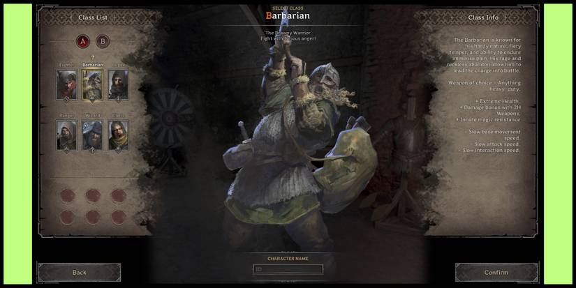 Dark and Darker - A-Type Barbarian On Character Creator