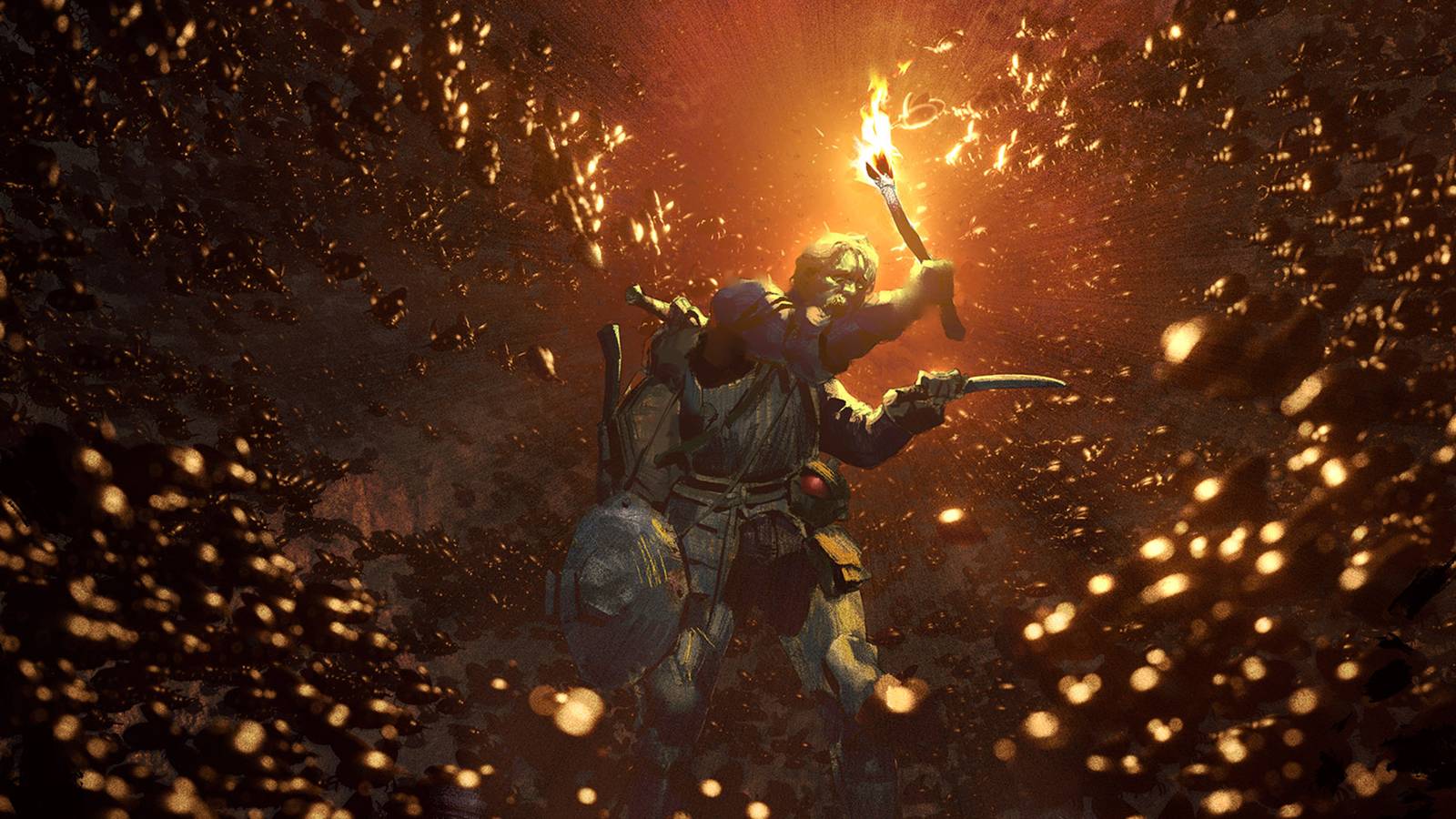 Dark and Darker - Artwork From Press Kit Showing Dungeon Delver Dealing With Some Odd Magic