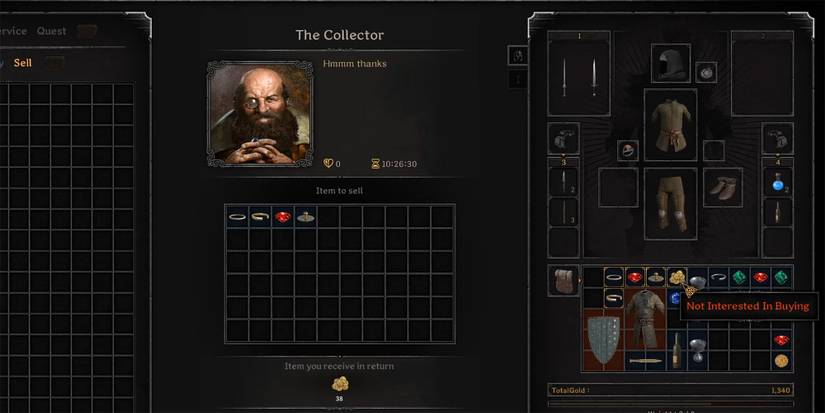 Dark and Darker - Selling Loot To The Collector