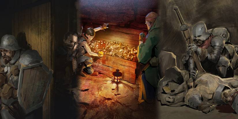 Dark and Darker - Three Loading Screen Artworks That Show Different Actions In-Game