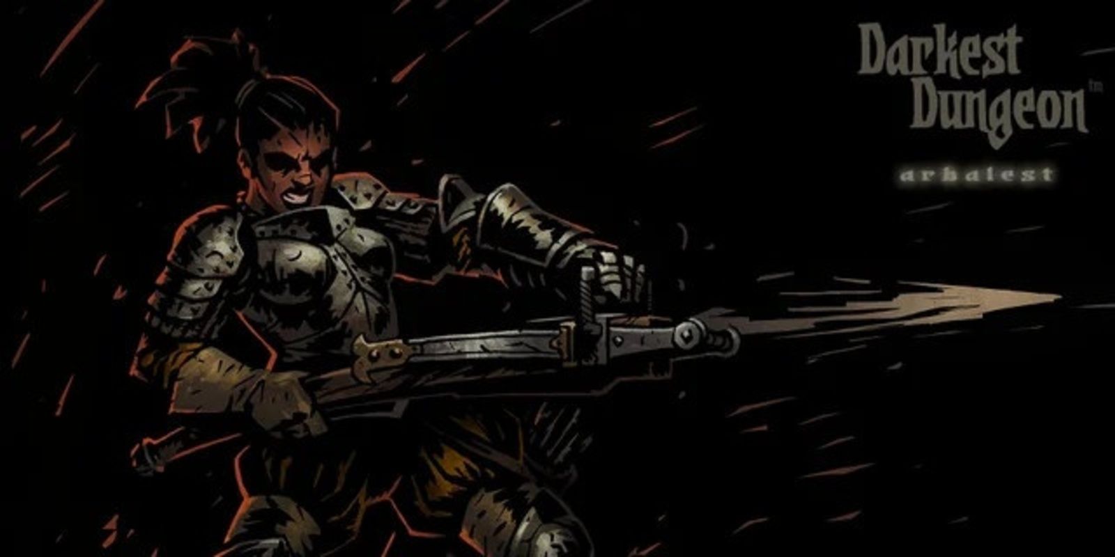 Red Hook Studio's official wallpaper for Darkest Dungeon's Arbalest