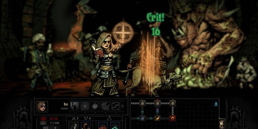 Vestal healing a Houndmaster in the Warrens