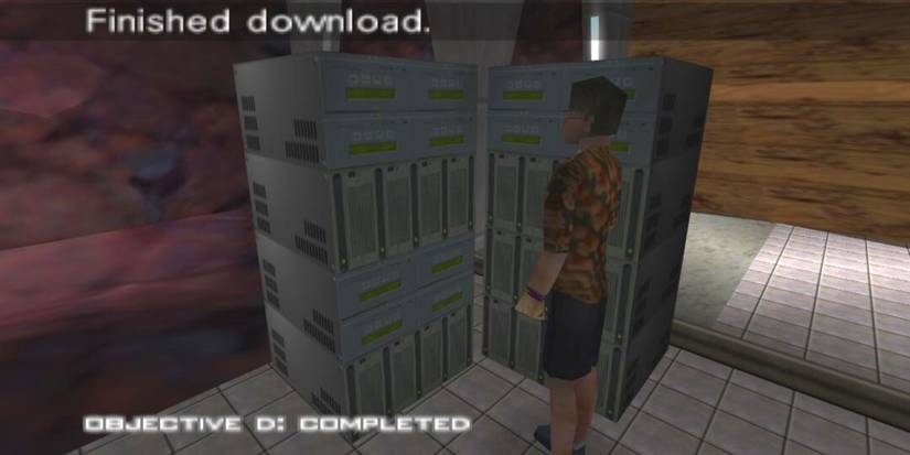 Data download in Bunker 1 mission Goldeneye 007