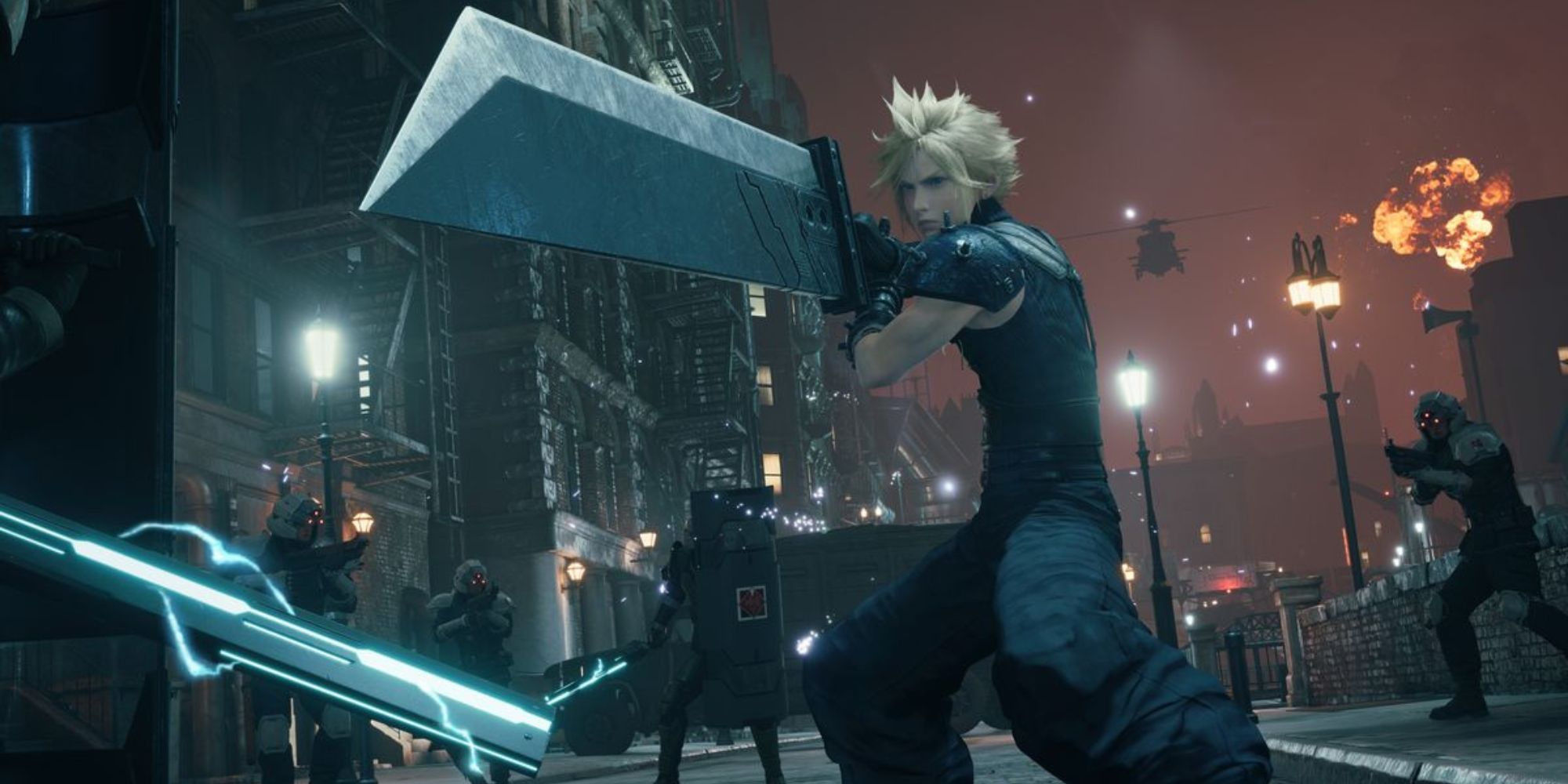 Cloud in Final Fantasy 7 Remake 