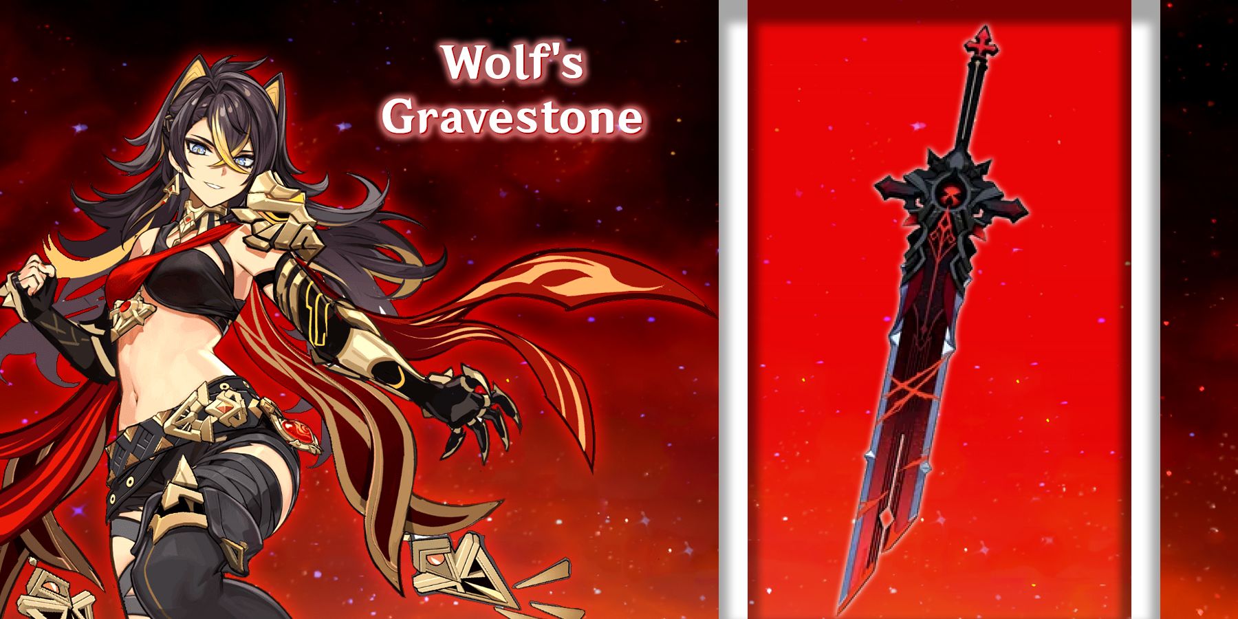 dehya using wolf gravestone in genshin impact