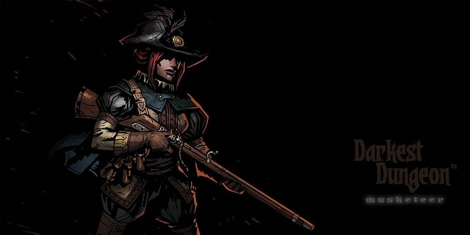 Red Hook Studio's official wallpaper for Darkest Dungeon's Musketeer