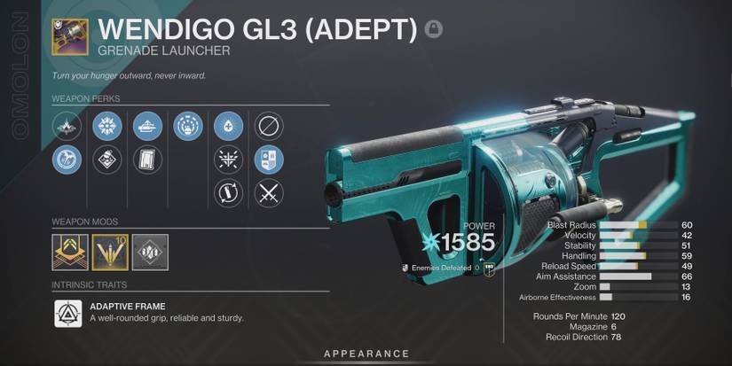 best perks wendigo grenade launcher