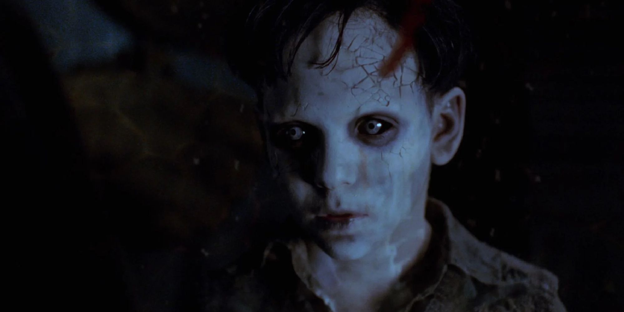 The eerie ghost of the orphan Santi from Devil's Backbone. 