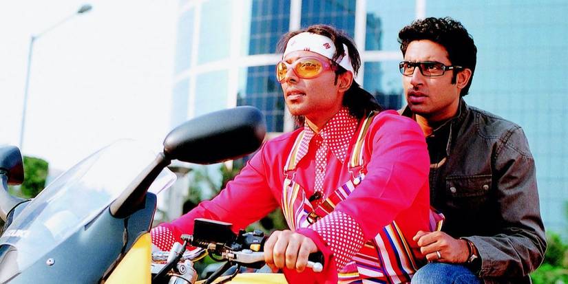 Ali and ACP Jai in a bike from Dhoom