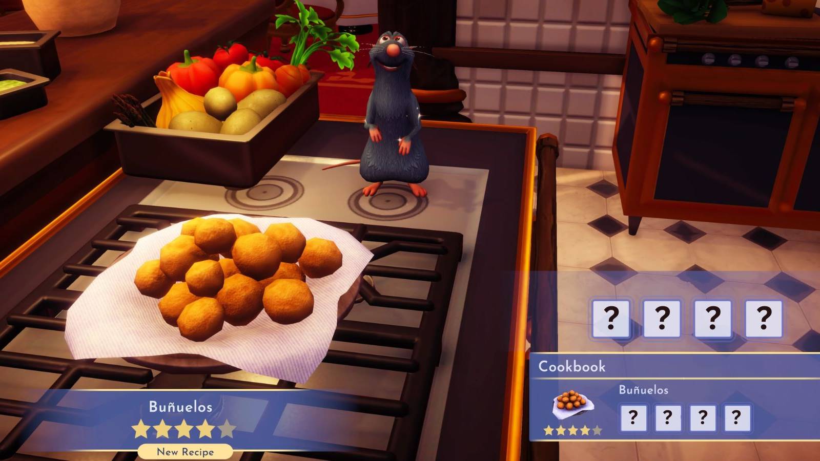 making bunuelos in dreamlight valley kitchen ratatouille
