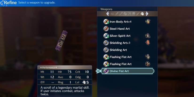 The Divine Fist Art in Fire Emblem Engage