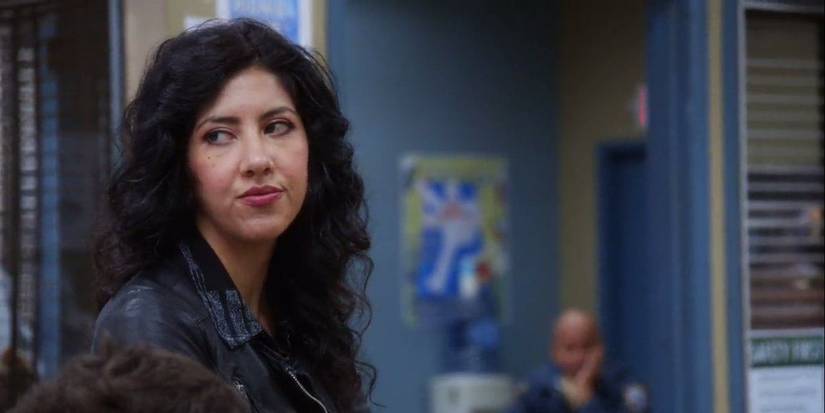 Rosa Diaz in Brooklyn Nine Nine, inside the precinct