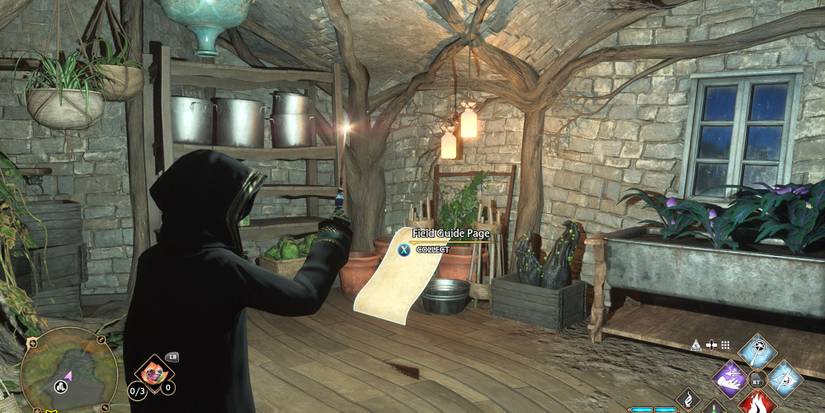 Dogweed and Deathcap field guide page Hogsmeade Hogwarts Legacy