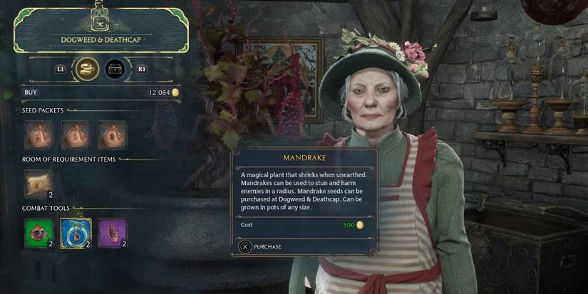 dogweed and deathcap in hogwarts legacy