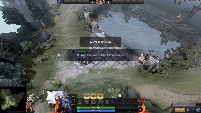 Dota 2 Game Paused