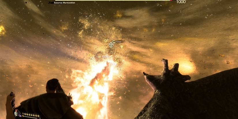 dragon breathing fire in forspoken