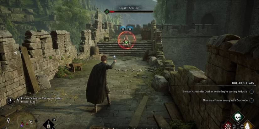 Hogwarts Legacy Dueling With A Goblin