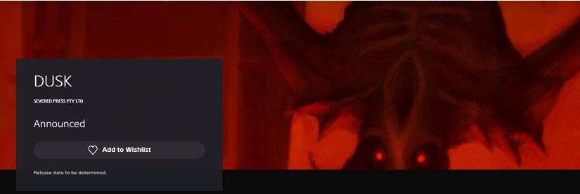 dusk playstation store leak