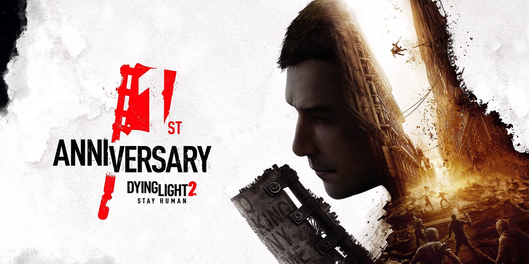 The Dying Light 2 cover showing the words "1st Anniversary."