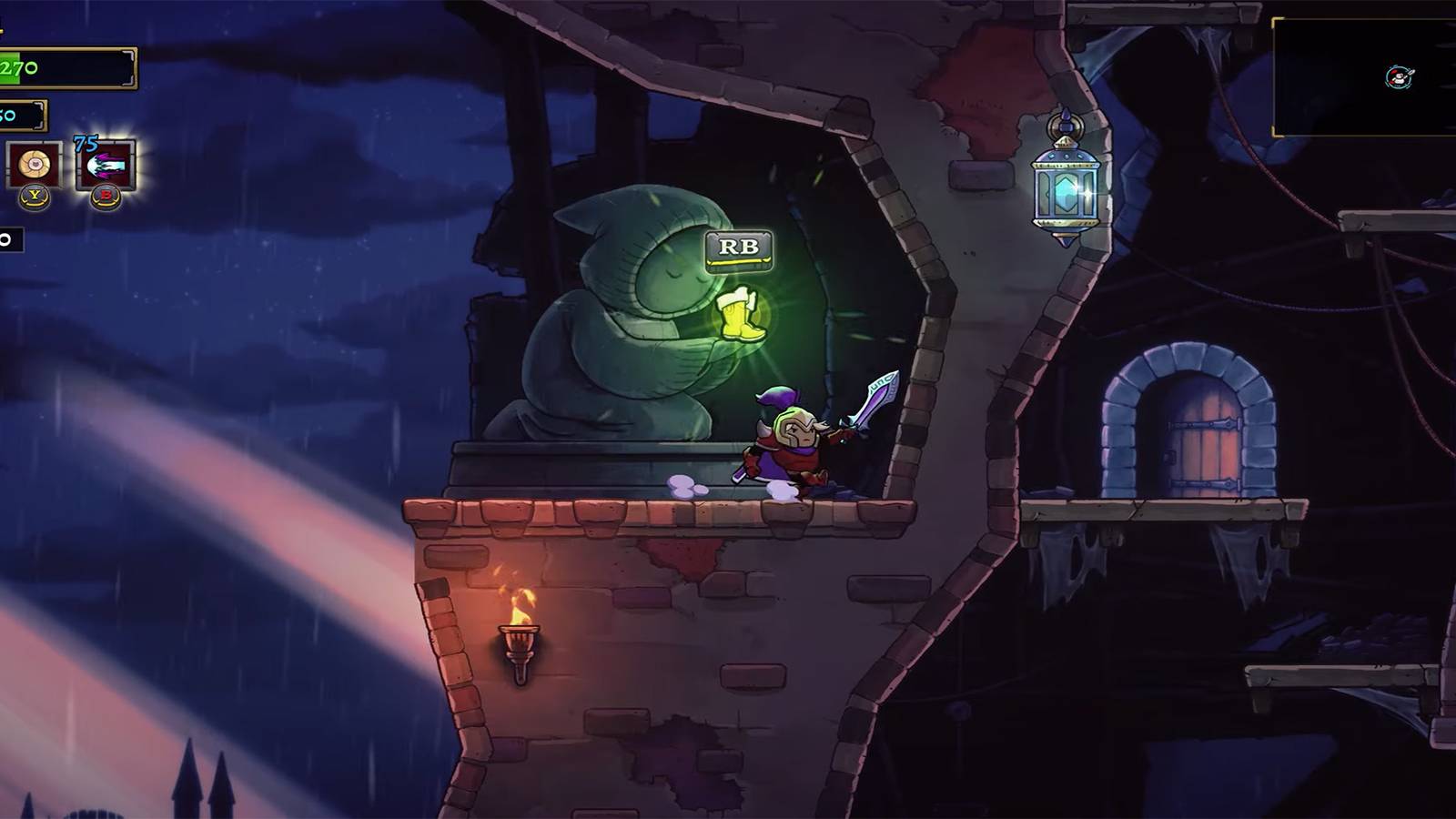 image showing the echoes boots heirloom in rogue legacy 2.