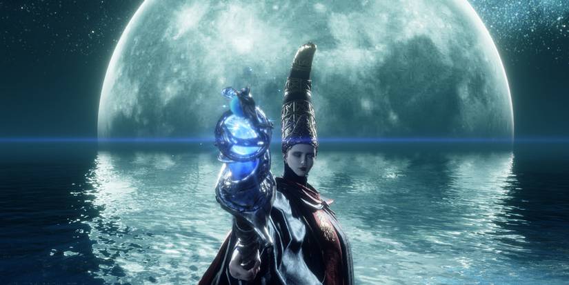 Elden Ring Rennala Boss NPC Runebearer Fight Scene