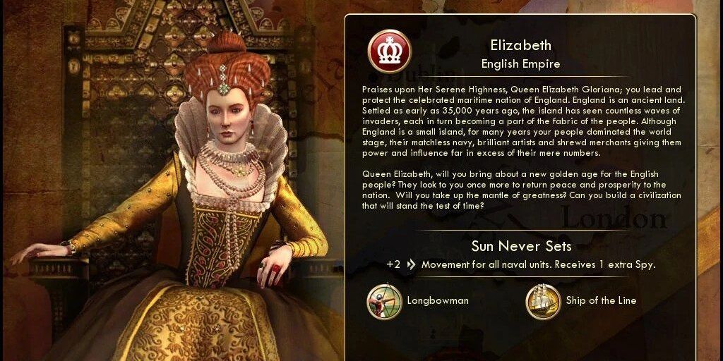 Elizabeth 1 Civ 5