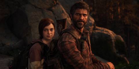 Ellie and Joel in The Last of Us Part 1