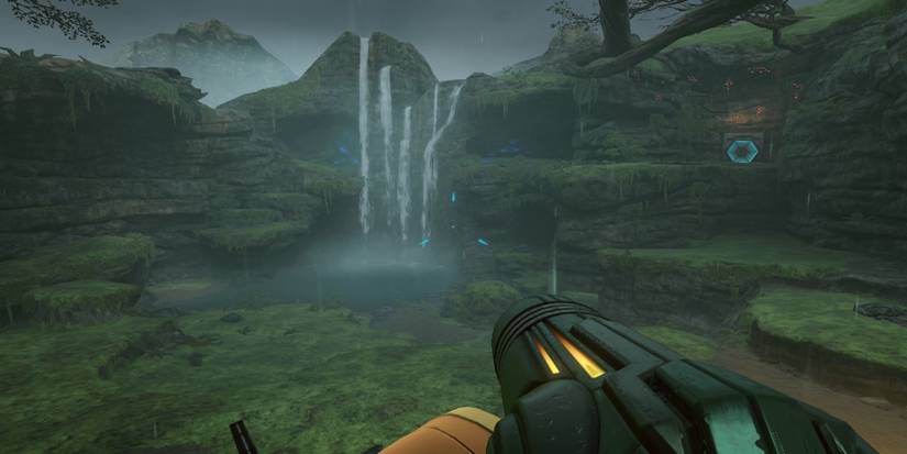 Exploring the world in Metroid Prime Remastered 